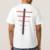 ZWARTE EN WITTE SKATEBOARD T-SHIRT (Achterkant)