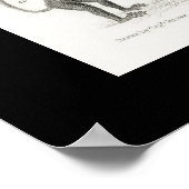 Zwarte en witte skelet Skulls Mammalia Poster (Hoek)