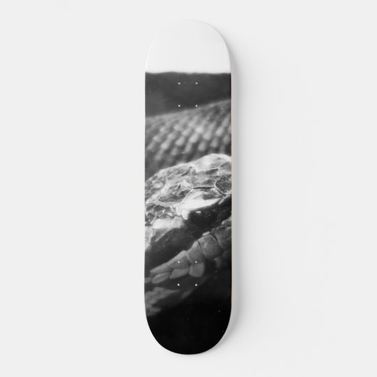 Zwarte en witte slang persoonlijk skateboard (Voorkant)