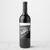 Zwarte en witte slang wijn etiket (Voorkant)
