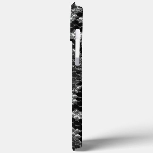 Zwarte en witte slangenhuid Case-Mate iPhone case (Achterkant / Links)