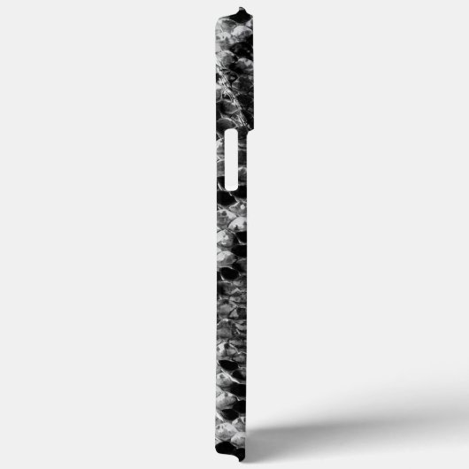 Zwarte en witte slangenhuid Case-Mate iPhone case (Achterkant / Rechts)