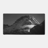 Zwarte en witte sneeuwberg bureaumat (Voorkant)