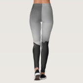 Zwarte en witte sneeuwberg Storžič, Slovenië Leggings (Achterkant)