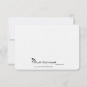 Zwarte en witte sneeuwvlok Weddenschap Opslaan Dat Kaart (Achterkant)