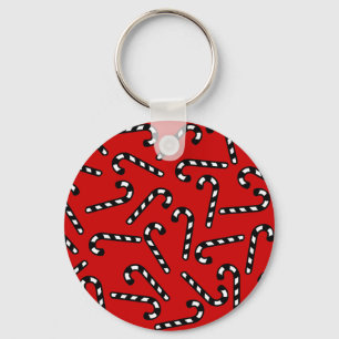 Zwarte en witte snoeprietjes sleutelhanger