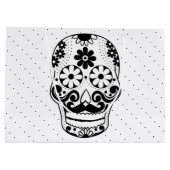 Zwarte en witte snor Suiker Zwarte Stippen Groot Cadeauzakje (Achterkant)