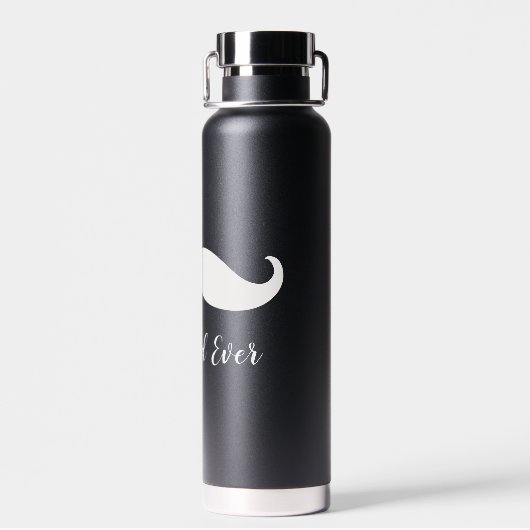 Zwarte en witte snor waterfles (Achterkant)