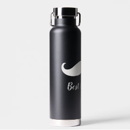 Zwarte en witte snor waterfles