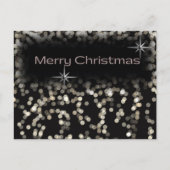 Zwarte en witte sparren Merry Kerstmis Uitnodiging Briefkaart (Voorkant)