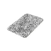 Zwarte en Witte Speckles Badmat (Gekanteld)