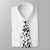 Zwarte en Witte Speckles Stropdas (Gebonden)