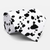 Zwarte en Witte Speckles Stropdas (Opgerold)