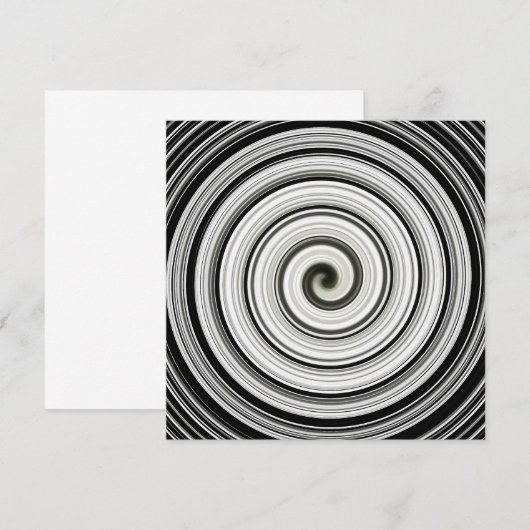 Zwarte en witte spiraal (Voorkant / Achterkant)