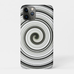 Zwarte en witte spiraal Case-Mate iPhone case