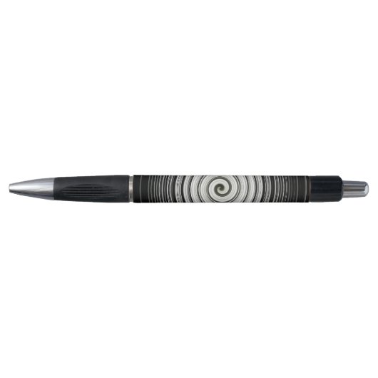 Zwarte en witte spiraal pen (Voorkant)