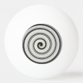 Zwarte en witte spiraal pingpongbal (Voorkant)