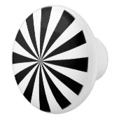 Zwarte en witte spiraalwiel keramische knop (Rechts)