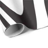 zwarte en witte ster illusie cadeaupapier (Rol Hoek)