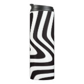 zwarte en witte ster illusie thermosbeker (Geroteerd rechts)