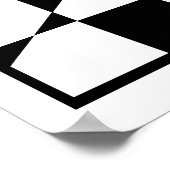 Zwarte en witte ster poster (Hoek)