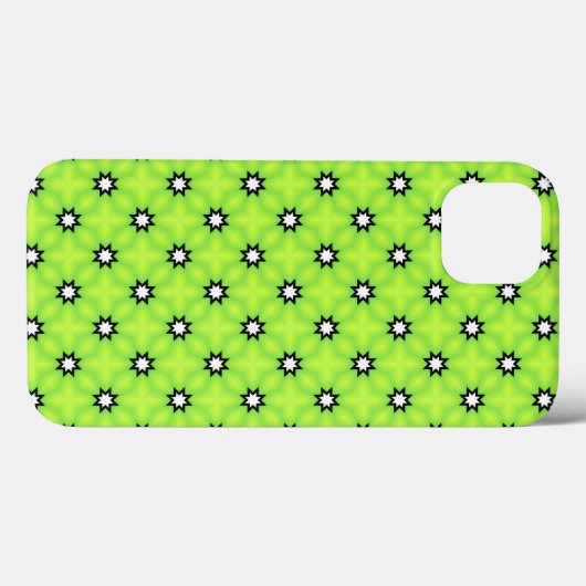 Zwarte en witte sterren Case-Mate iPhone case (Achterkant (horizontaal))