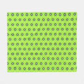 Zwarte en witte sterren fleece deken (Voorkant (Horizontaal))