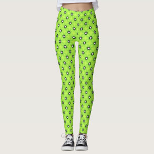 Zwarte en witte sterren leggings