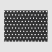 Zwarte en witte sterren tissuepapier (Voorkant)
