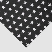 Zwarte en witte sterren tissuepapier (Detail)