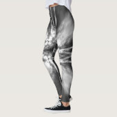 Zwarte en witte sterrenburst leggings (Links)