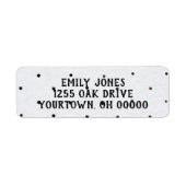 zwarte en witte stip etiket (Voorkant)