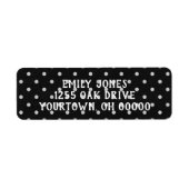 zwarte en witte stip etiket (Voorkant)