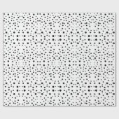 Zwarte en witte Stippen Cadeaupapier (Vlak)