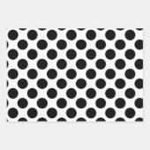 Zwarte en witte Stippen Inpakpapier Vel (Voorkant 3)
