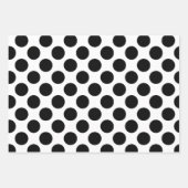 Zwarte en witte Stippen Inpakpapier Vel (Voorkant)