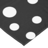 Zwarte en witte Stippen Tafelkleed (Gekanteld)