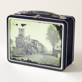  zwarte en witte stoomtrein