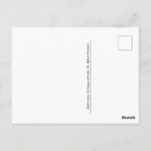 zwarte en witte straffe kat na het kruisen briefkaart (Achterkant)