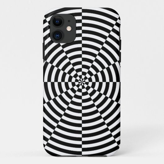 Zwarte en witte straling van Kenneth Yoncich Case-Mate iPhone Case (Achterkant)