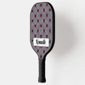 Zwarte en witte straling van Kenneth Yoncich Pickleball Paddle (Links)
