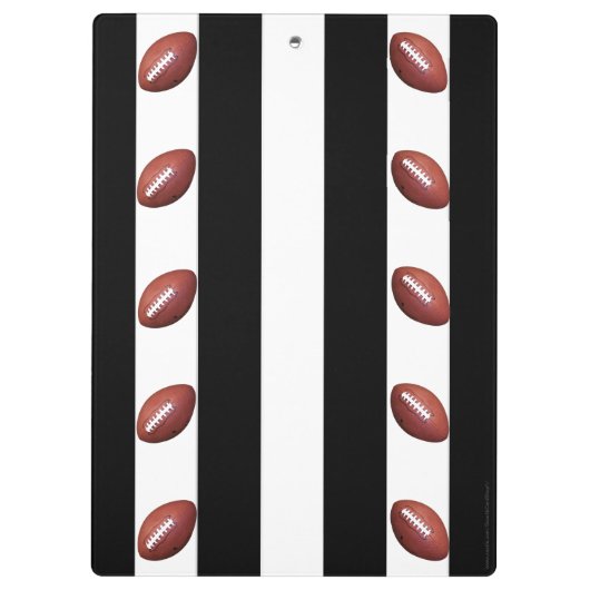 Zwarte en witte streep, Bedankt Football Coach-naa Klembord (Achterkant)