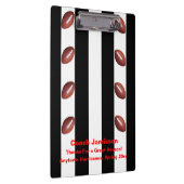 Zwarte en witte streep, Bedankt Football Coach-naa Klembord (Rechts)