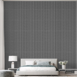 Zwarte en witte streep behang