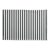 Zwarte en witte streep kussensloop (Achterkant)