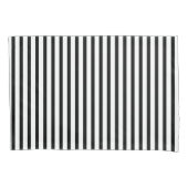 Zwarte en witte streep kussensloop (Voorkant)