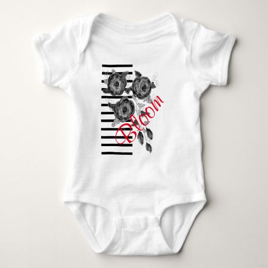 Zwarte en witte streep romper (Voorkant)