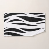 Zwarte en witte strepen bad handdoek (Handdoek)
