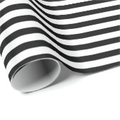 Zwarte en witte strepen cadeaupapier (Rol Hoek)