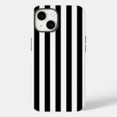 Zwarte en witte strepen Case-Mate iPhone case (Achterkant)